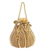 myDsGifts Women's Embellished Lotus Potli Bag