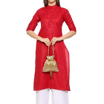 myDsGifts Women's Sequin Work Embellished Partywear Golden Potli 4