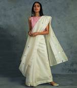 Chanderi Pink Saree With Seeveless Blouse 