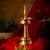 ROLIMOLI Brass kuthuvilakku long Samay Diya set of 1 for pooja Arti Hindu Ritual 6 inch height
