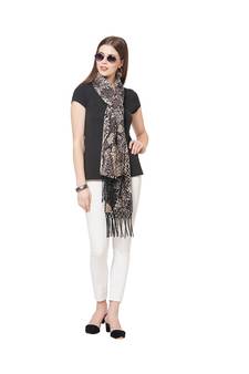 Snake Print Velvet Scarf