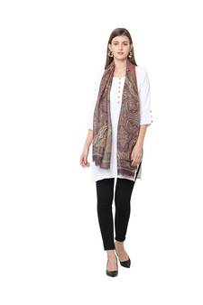 Pink Paisley Metallic Scarf