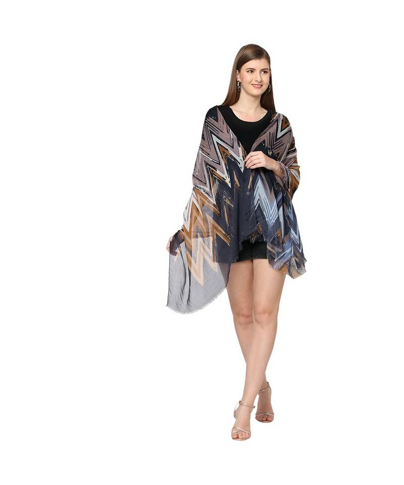 Floral Printed Rayon Scarf