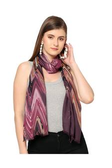 Floral Printed Rayon Scarf