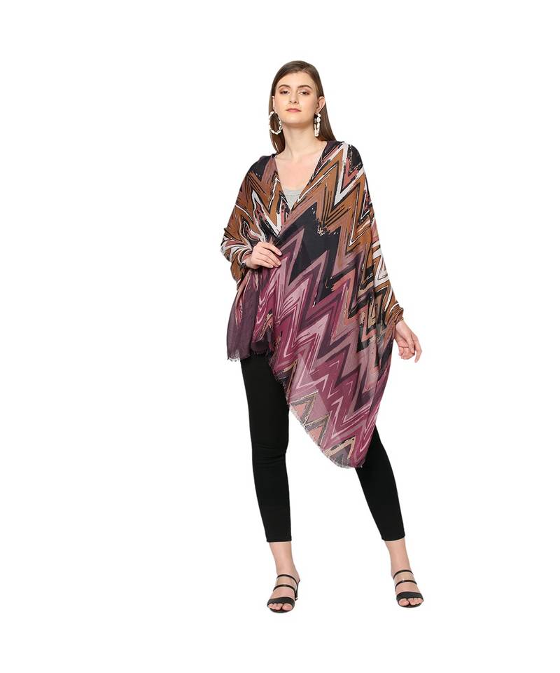 Floral Printed Rayon Scarf