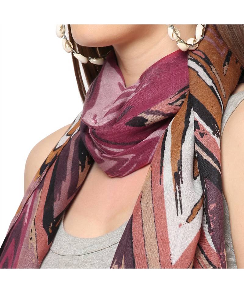 Floral Printed Rayon Scarf