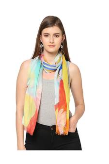 Floral Printed Rayon Scarf