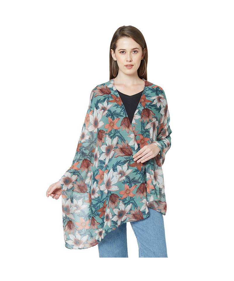 Pleated Scarfs for Women Neck Scarf Head Scarf Gifts for Women 100% Polyster