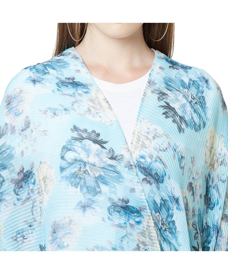 Pleated Scarfs for Women Neck Scarf Head Scarf Gifts for Women 100% Polyster