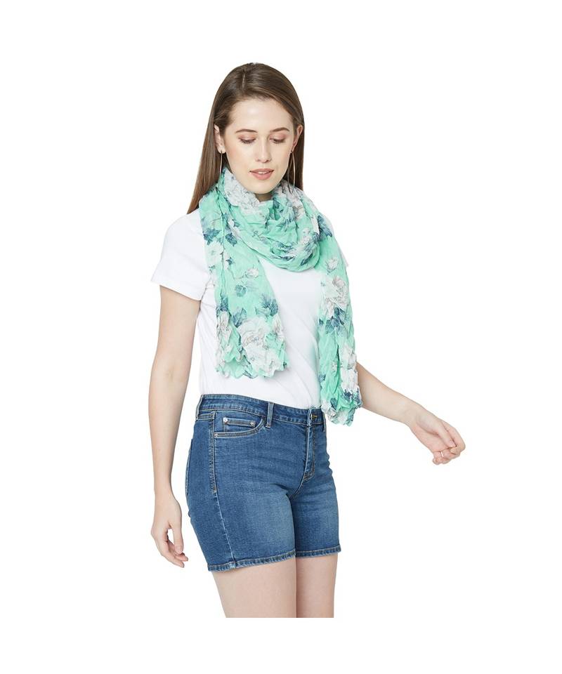 Diamond Pleated Scarfs for Women Neck Scarf Head Scarf Gifts for Women 100% Polyster