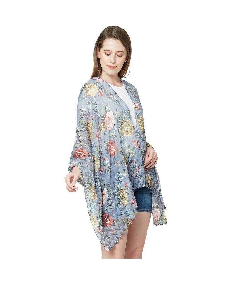 Diamond Pleated Scarfs for Women Neck Scarf Head Scarf Gifts for Women 100% Polyster