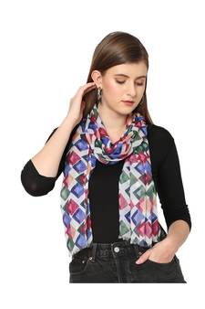 Multicolor Geometrical Printed Scarf