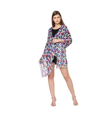 Multicolor Geometrical Printed Scarf 3