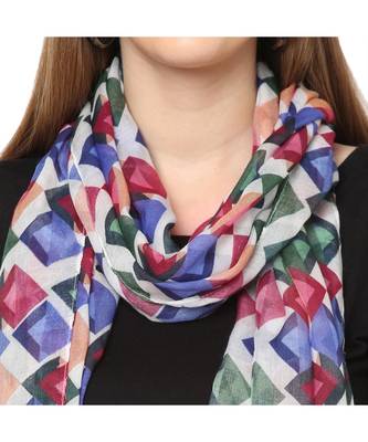 Multicolor Geometrical Printed Scarf 4