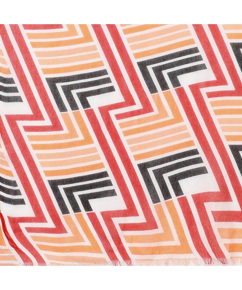 Multicolor Geometrical Printed Scarf