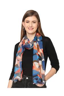 Multicolor Geometrical Printed Scarf