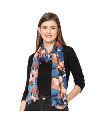 Multicolor Geometrical Printed Scarf 1
