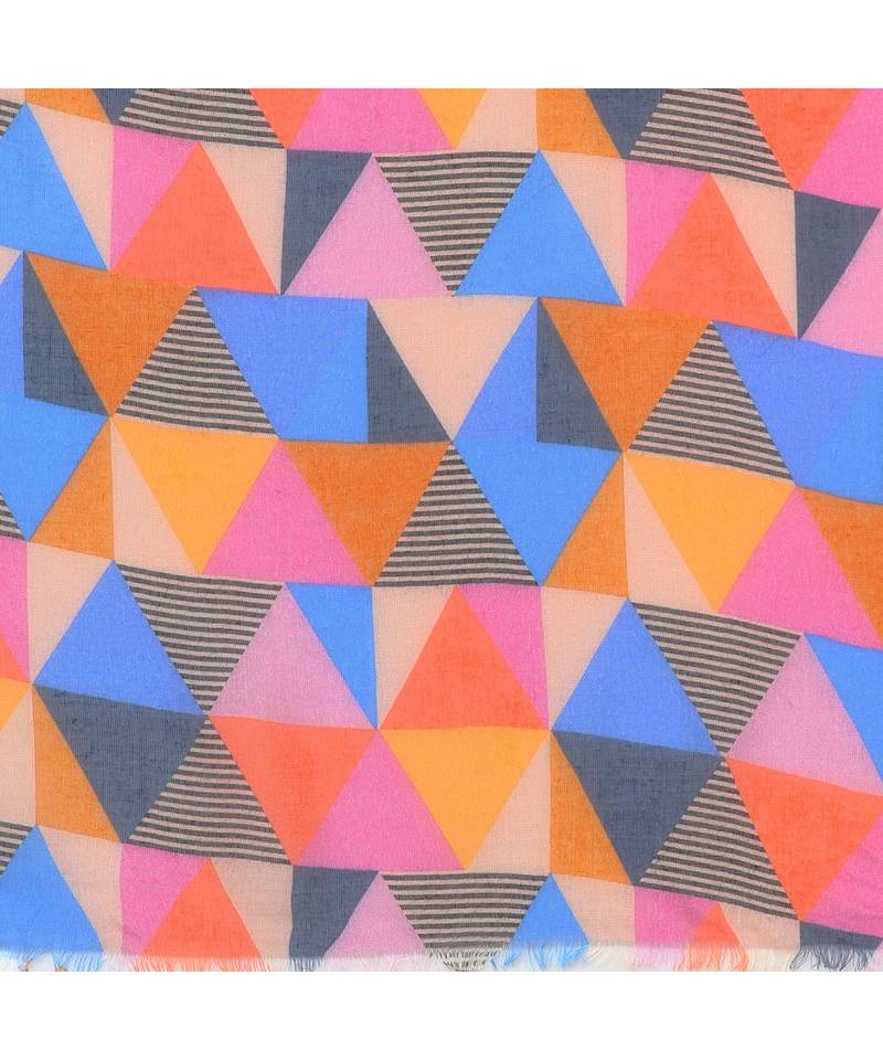 Multicolor Geometrical Printed Scarf