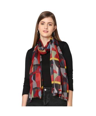 Multicolor Geometrical Printed Scarf 1