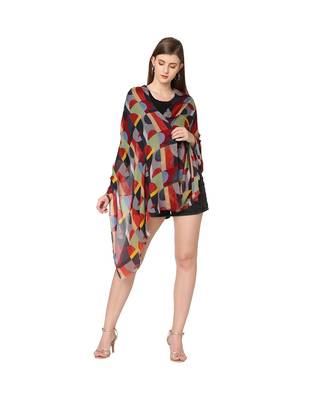 Multicolor Geometrical Printed Scarf 4