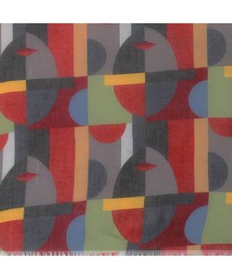 Multicolor Geometrical Printed Scarf 5