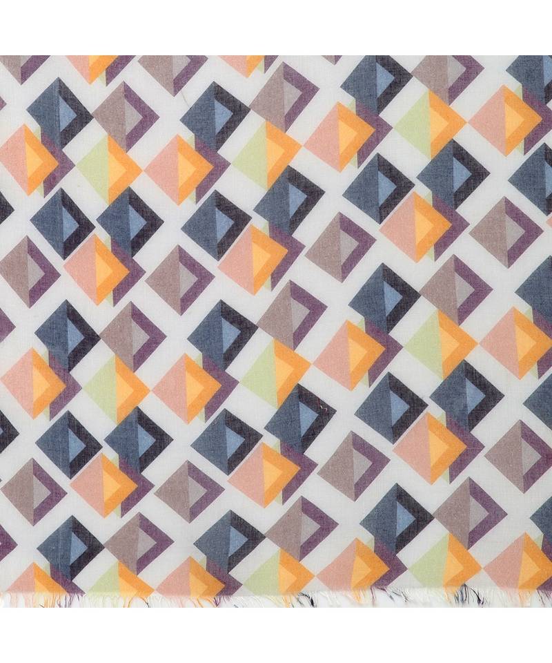 Multicolor Geometrical Printed Scarf