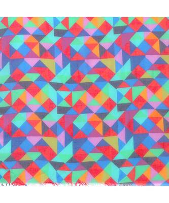 Multicolor Geometrical Printed Scarf 5