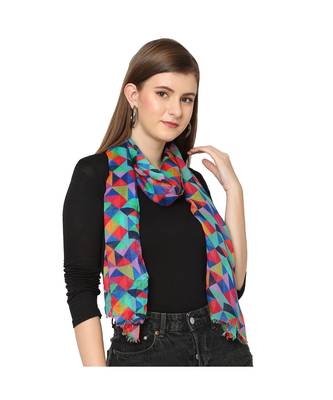 Multicolor Geometrical Printed Scarf 7