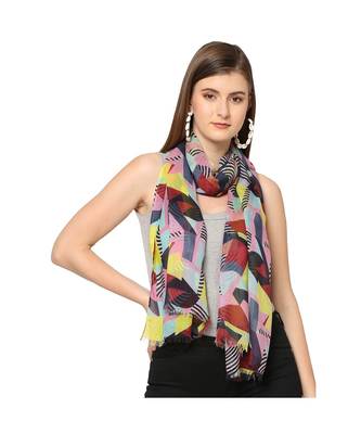 Multicolor Geometrical Printed Scarf 1
