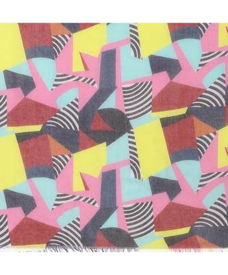 Multicolor Geometrical Printed Scarf 5
