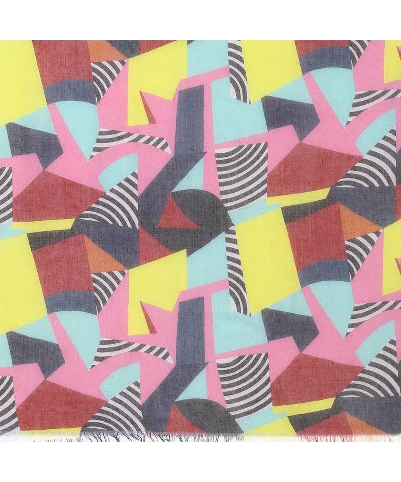 Multicolor Geometrical Printed Scarf