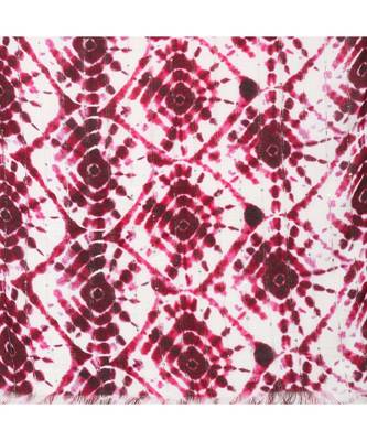 White Sequins Printed Scarf 5