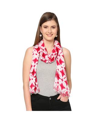 Pink Sequins Printed Scarf 1