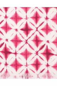 Pink Sequins Printed Scarf