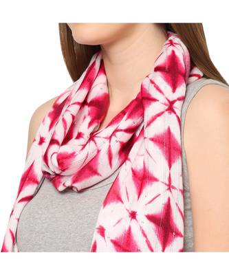 Pink Sequins Printed Scarf 6