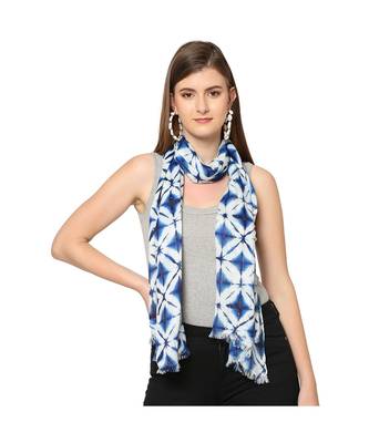 White Sequins Printed Scarf 1