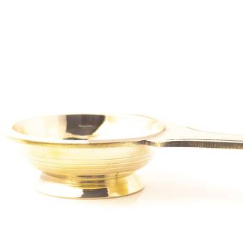ROLIMOLI Brass Table Kapoor Aarti Dhuni Diya 23CM 3