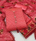 Gopinathji Fashion Unstich New Suit & Dupata