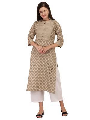 Chiku printed cotton long-kurtis 1