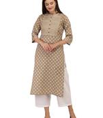Chiku printed cotton long-kurtis