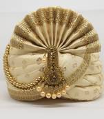 Cream Wedding Safa Turban