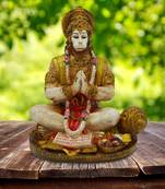 Lord Hanuman in dhyan Idol For Home Decoration (5x4x7)