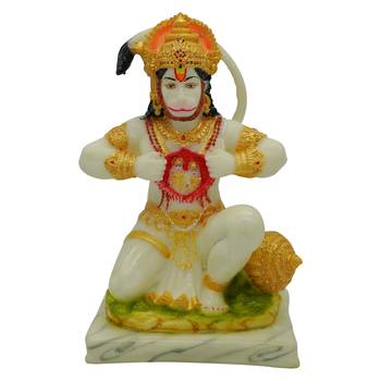 Lord Cheer Haran Hanuman Idol For Home Decoration (5x3.5x8.5) 2