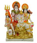 Shiva Family For Pooja Room Decoration (9x5x12)