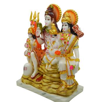 Shiva Family For Pooja Room Decoration (9x5x12) 2