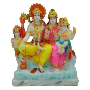 Shiva Family For Pooja Room Decoration (6x3x8) 2