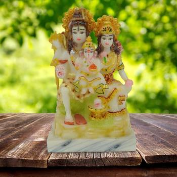 Shiva Family For Pooja Room Decoration (4x2.5x6.5) 1