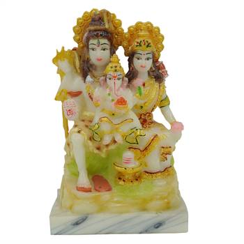 Shiva Family For Pooja Room Decoration (4x2.5x6.5) 2