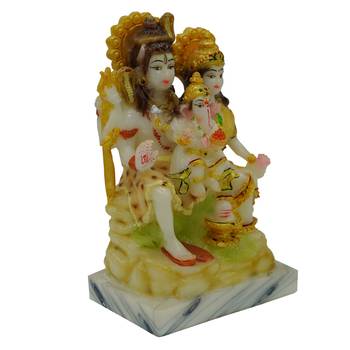 Shiva Family For Pooja Room Decoration (4x2.5x6.5) 3