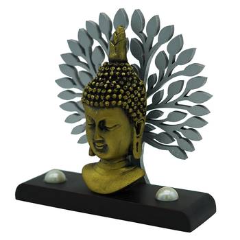 Gallery99 Buddha Taj Idol Under A Tree (5x2x4.5) 2